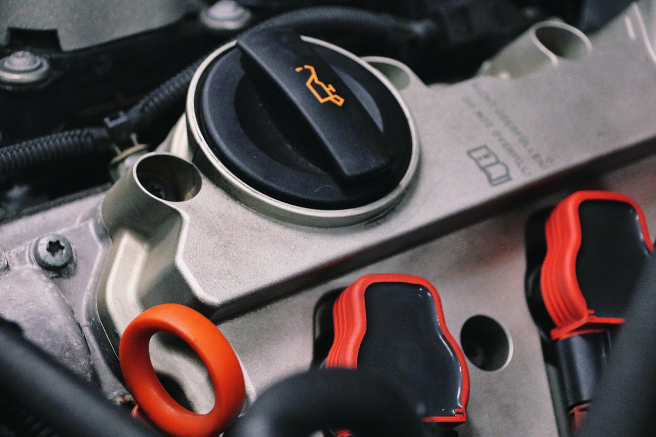 The interior parts of a car