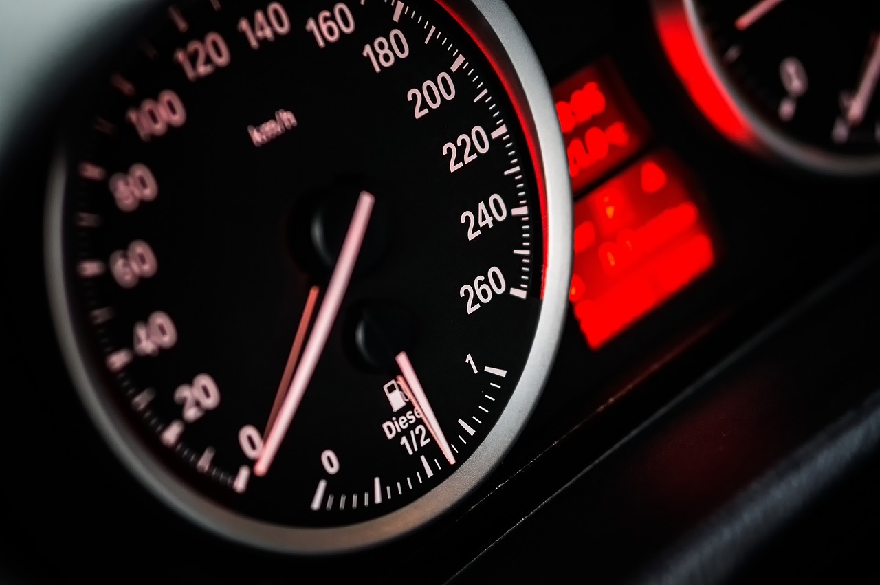 A car's speedometer