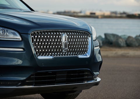 The grille of a 2022 Lincoln Corsair is shown | Asheville Lincoln in Asheville NC
