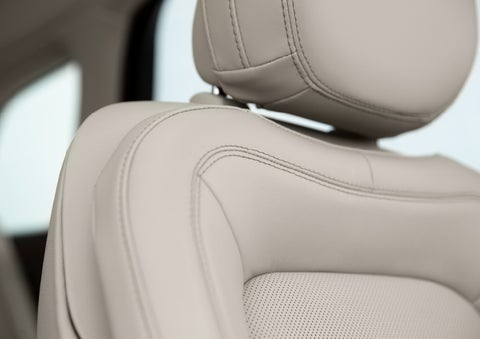A detail shot of available leather-trimmed Perfect Position front seat shows off artistic details like luxe materials, precision stitching and supple curves | Asheville Lincoln in Asheville NC