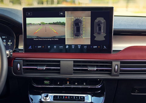 The large center touchscreen of a 2024 Lincoln Corsair® SUV is shown.