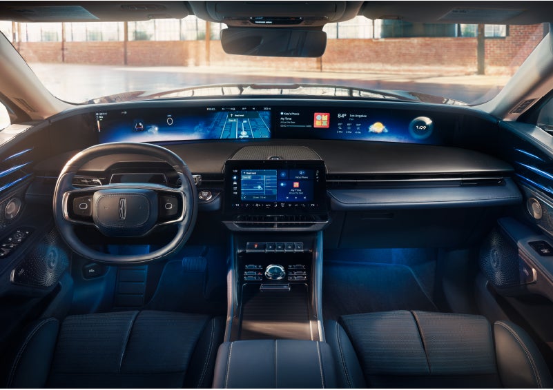 The panoramic display is shown in a 2024 Lincoln Nautilus® SUV. | Asheville Lincoln in Asheville NC