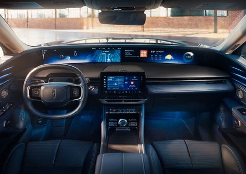 The panoramic display is shown in a 2025 Lincoln Nautilus® SUV. | Asheville Lincoln in Asheville NC