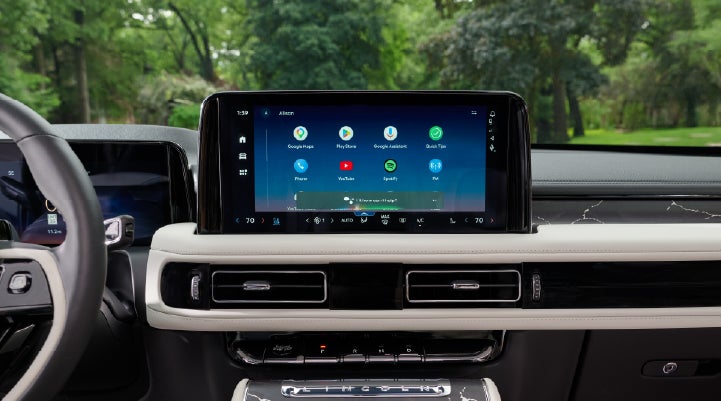 The center touchscreen inside a 2027 Lincoln Aviator® Black Label™ SUV | Asheville Lincoln in Asheville NC
