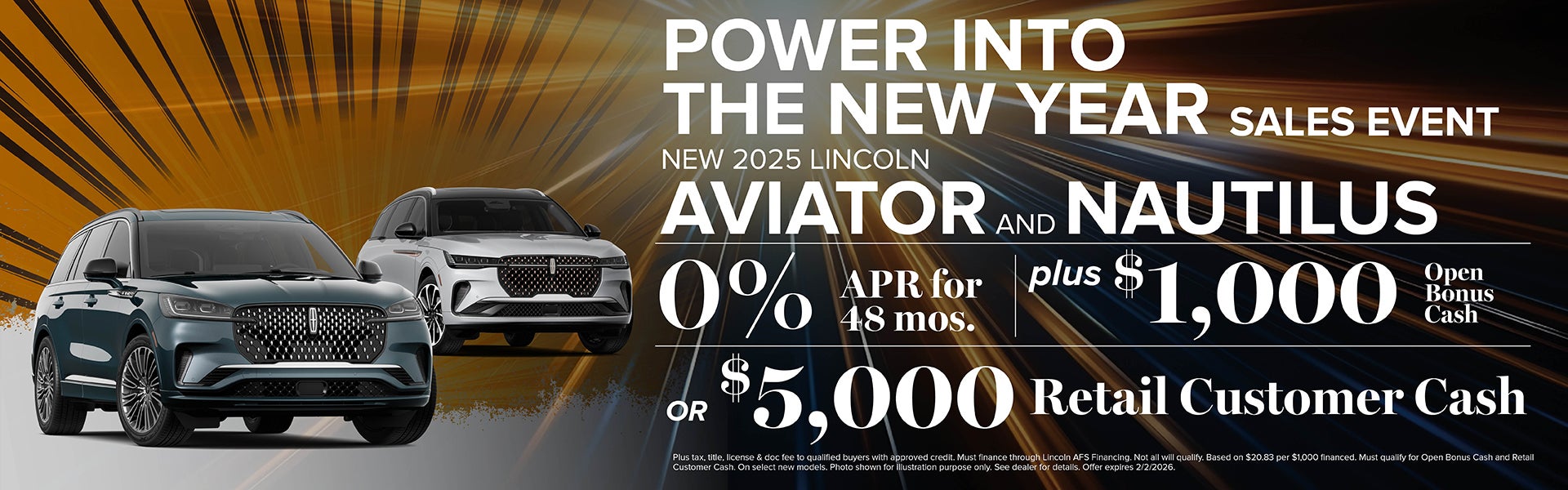 2025 Lincoln Aviator & Nautilus Finance Offer