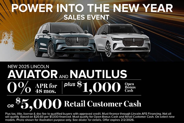 2025 Lincoln Aviator & Nautilus Finance Offer