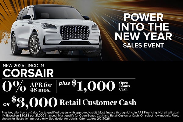 2025 Lincoln Corsair Finance Offer