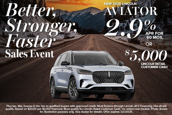 2025 Lincoln Aviator Finance Offer