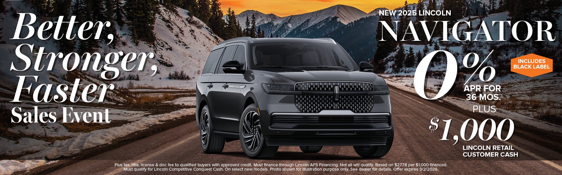 2025 Lincoln Navigator Finance Offer