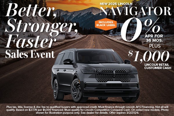 2025 Lincoln Navigator Finance Offer