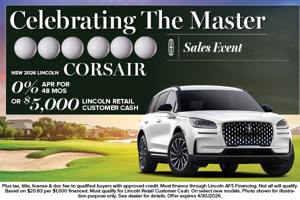2026 Lincoln Corsair Finance Offer