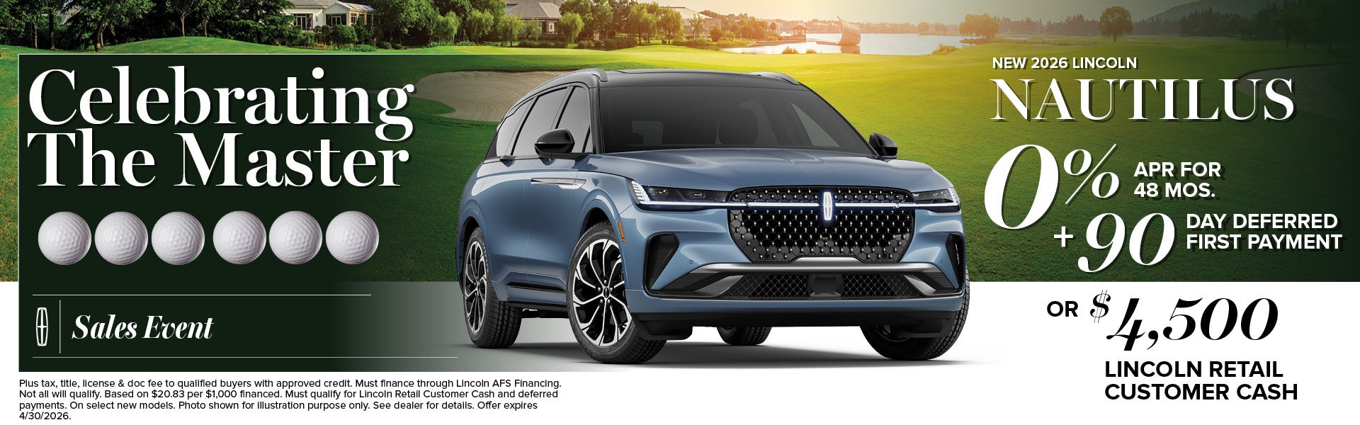 2026 Lincoln Nautilus Finance Offer