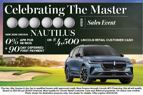 2026 Lincoln Nautilus Finance Offer