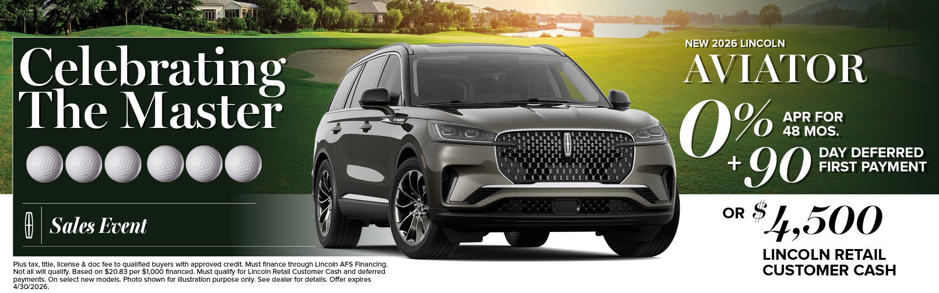 2026 Lincoln Aviator Finance Offer