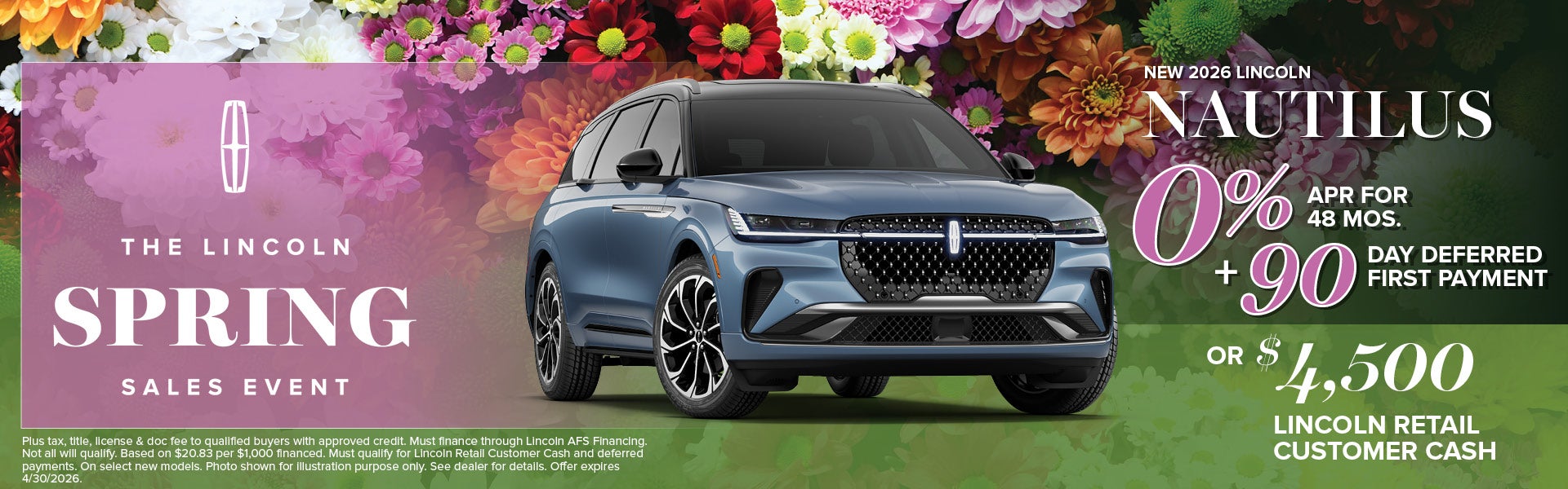 2026 Lincoln Nautilus Finance Offer