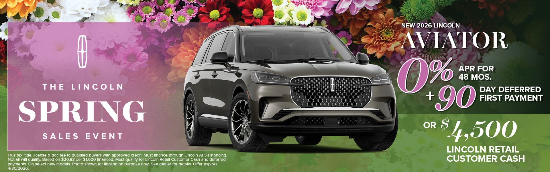 2026 Lincoln Aviator Finance Offer