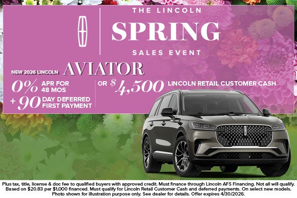 2026 Lincoln Aviator Finance Offer