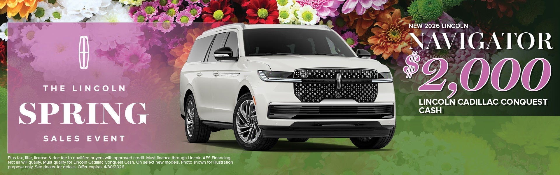 2026 Lincoln Navigator Conquest Cash