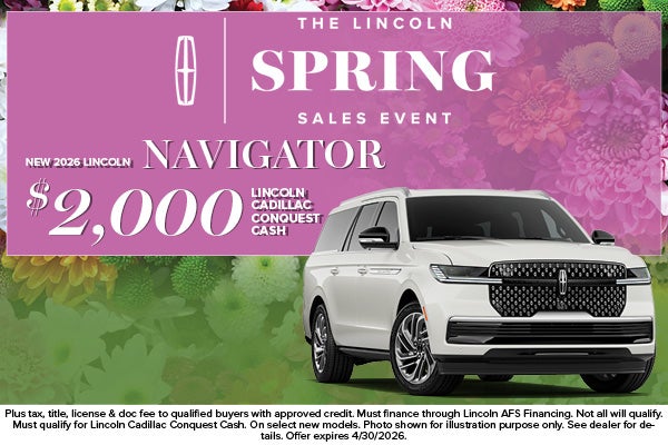 2026 Lincoln Navigator Conquest Cash