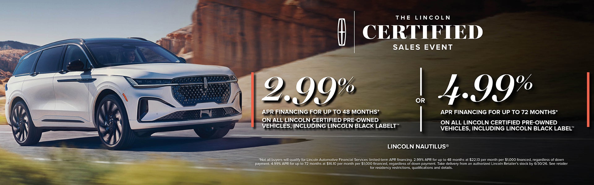 Lincoln Nautilus Finance Offer
