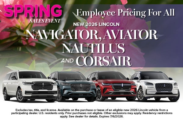 2026 Lincoln Models Special Pricing