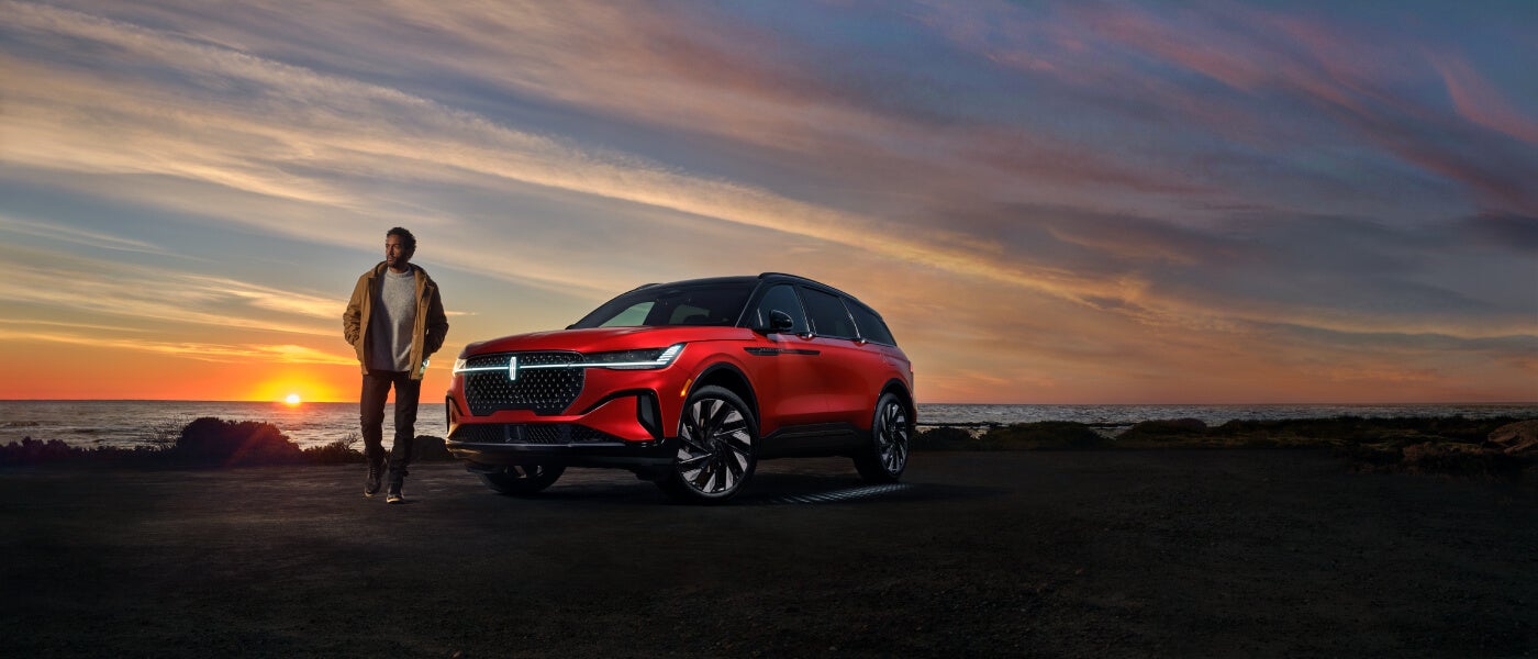 2026 Lincoln Nautilus parked seaside at sunset